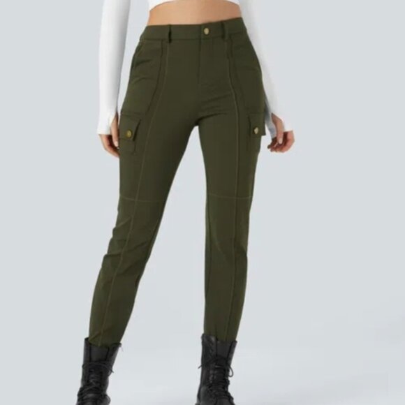 Halara Halo Tek Air Pants Sz.M Forest Night NWT - Picture 3 of 7